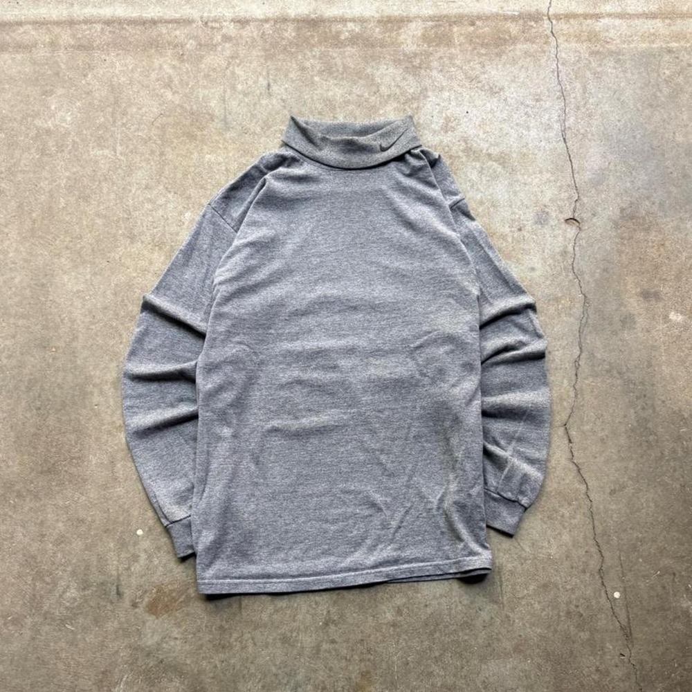Vintage 90s made in USA Nike grey long sleeve turtleneck Mens Size Medium